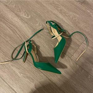 Green Pointed Heels